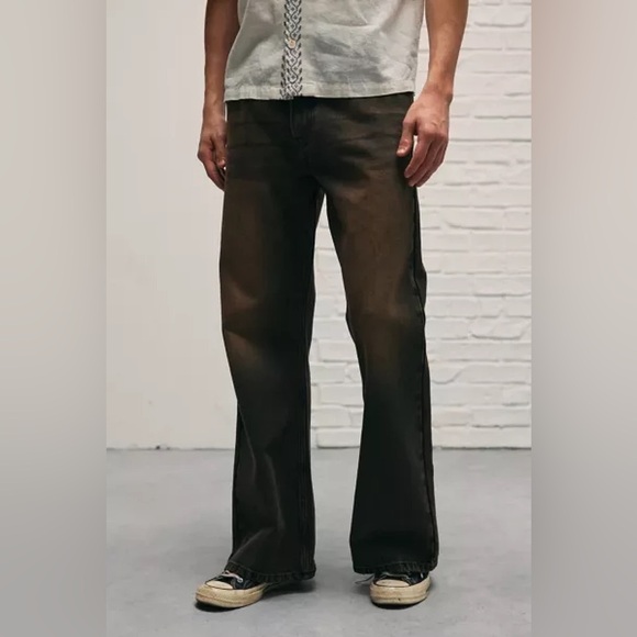 BDG Slacker Fit Jeans Urban Outfitters Wide Leg Dark Wash Size 32 - Picture 1 of 11